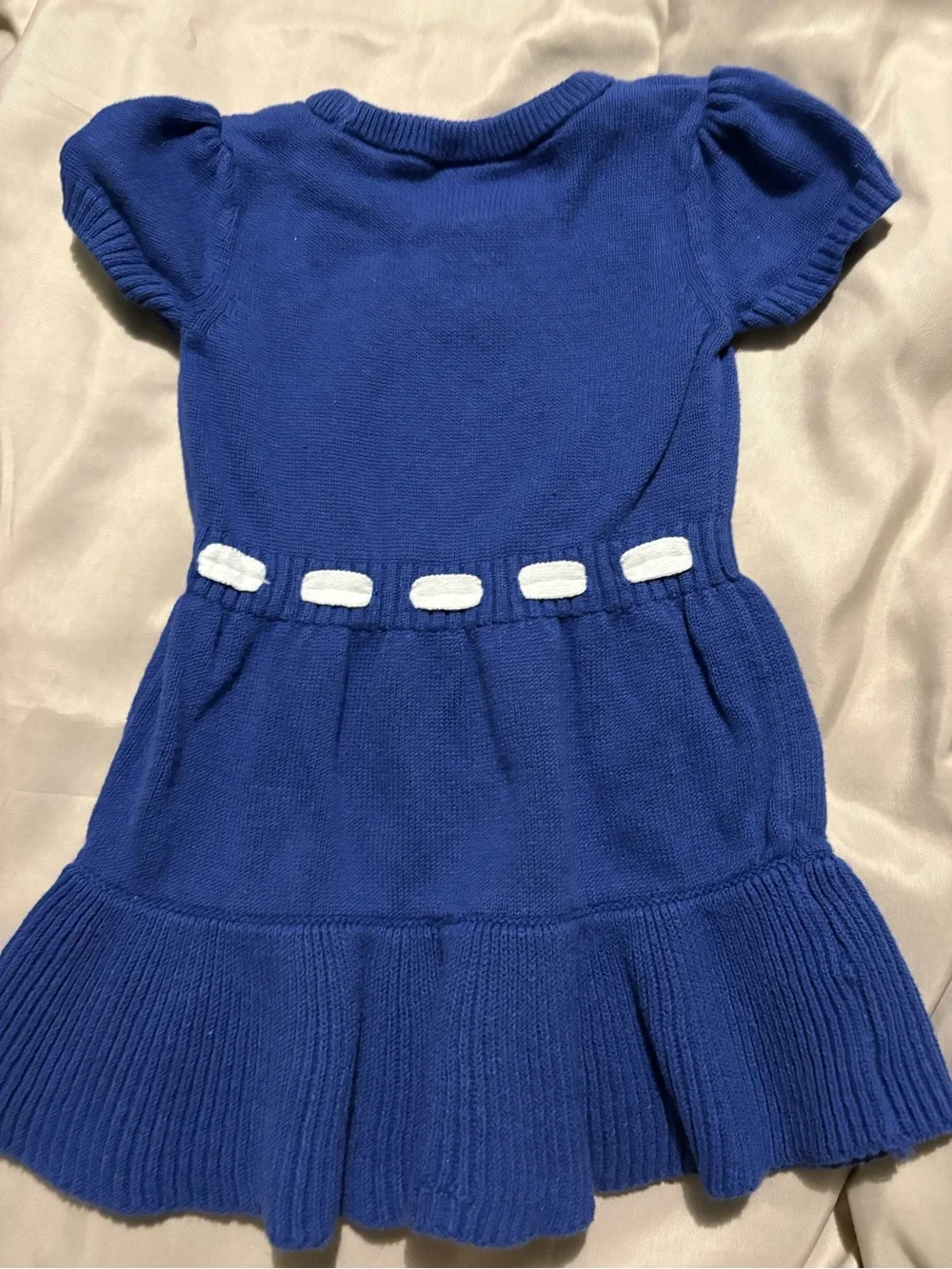 Gymboree Royal Blue Knit Dress with Bunny Appliqué
